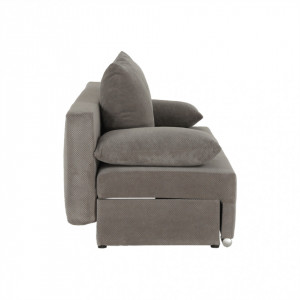 Canapea extensibilă, ţesătură gri maro taupe, 195x88x70/90 cm - TP221690 - Img 15