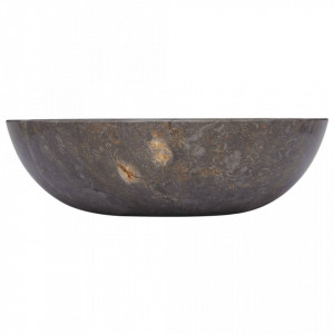 Chiuvetă, gri, Ø40x12 cm, marmură - V149157V - Img 1