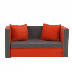 Colţar extensibil, portocaliu/gri, 135x61x71 cm - TP115243 - Img 10