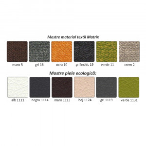 Colţar mic, piele ecologică alb/material textil gri, model dreapta, 260x86/106x168 cm - TP149896 - Img 2