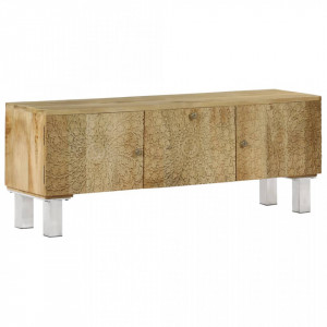 Comoda TV, 118x30x45 cm, lemn masiv de mango - V246972V