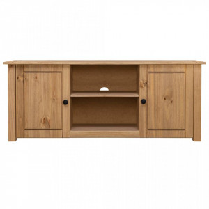 Comoda TV, 120 x 40 x 50 cm, lemn masiv de pin - V282670V - Img 4