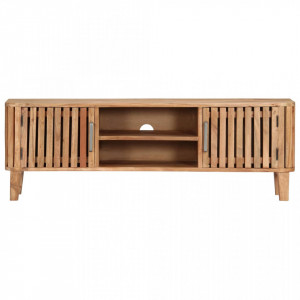 Comodă TV, 130 x 30 x 45 cm, lemn masiv de acacia - V282739V