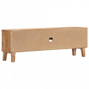 Comodă TV, 130 x 30 x 45 cm, lemn masiv de acacia - V282739V - Img 3