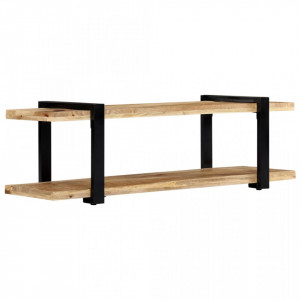 Comoda TV, 130 x 40 x 40 cm, lemn masiv de mango - V247883V - Img 3