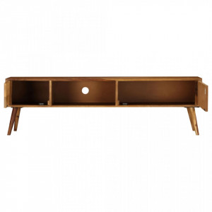 Comoda TV, 140x50x35 cm, lemn masiv de palisandru - V246224V - Img 3