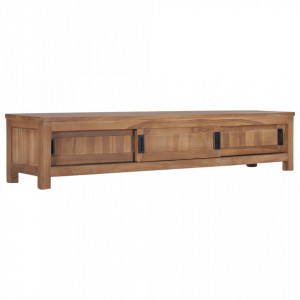 Comoda TV, 150 x 30 x 30 cm, lemn masiv de tec - V286276V