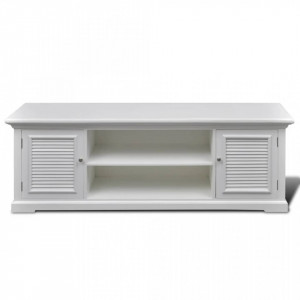 Comoda TV din lemn Alb - V241373V - Img 3