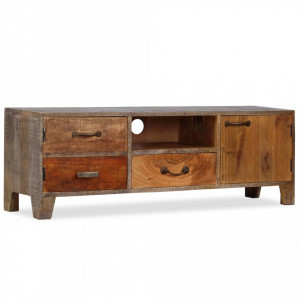 Comoda TV din lemn masiv de acacia, vintage, 118 x 30 x 40 cm - V244967V