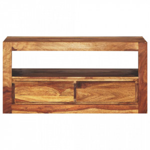 Comoda TV din lemn masiv de sheesham, 80 x 30 x 40 cm - V246218V - Img 2
