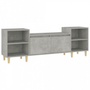 Comodă TV, gri beton, 160x35x55 cm, lemn prelucrat - V821192V