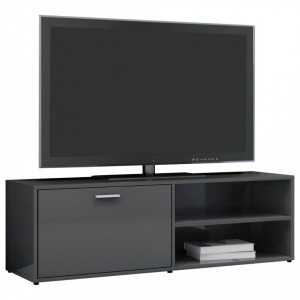 Comoda TV, gri extralucios, 120 x 34 x 37 cm, PAL - V801160V - Img 3