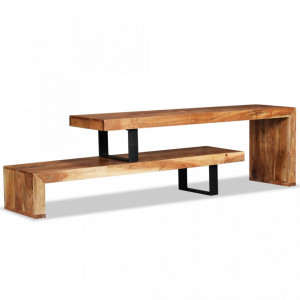 Comoda TV, lemn masiv de acacia - V244583V - Img 2