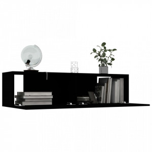 Comoda TV, negru, 120 x 30 x 30 cm, PAL - V801491V - Img 3
