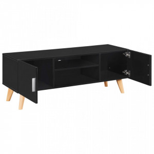 Comoda TV, negru, 120 x 40 x 46 cm, MDF - V247308V - Img 3
