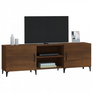 Comodă TV, stejar maro, 150x30x50 cm, lemn prelucrat - V817506V - Img 4