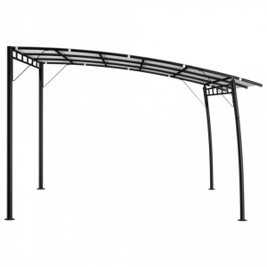 Copertină pavilion de grădină, crem, 4x3x2,55 m - V47976V - Img 3