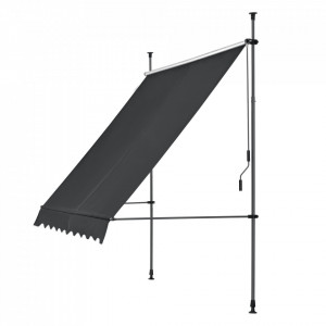 Copertina protectie solara, negru, 350 x 120 x 200-300 cm - P74798028 - Img 3