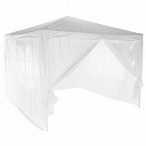 Cort de grădină pentru petreceri, alb, 3x3 m - TP253460 - Img 17