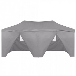 Cort de petrecere pliabil cu 4 pereți, antracit, 3 x 6 m, oțel - V48867V - Img 3