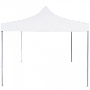 Cort de petrecere pliabil profesional, alb, 3 x 3 m, oțel - V48860V