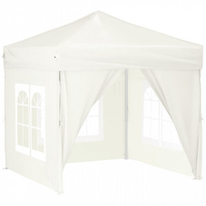 Cort pliabil pentru petrecere, pereți laterali, crem, 2x2 m - V93501V
