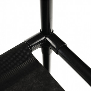 Cuier multifuncţional cu rafturi, 84x44x158 cm, negru - TP275329 - Img 6