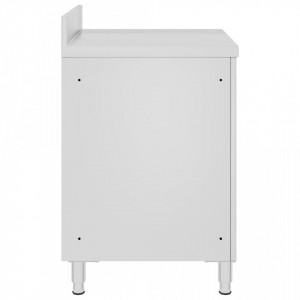 Dulap comercial cu blat de lucru, 60x60x96 cm, otel inoxidabil - V147229V - Img 4