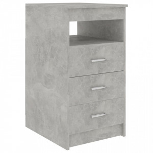 Dulap cu sertare, gri beton, 40 x 50 x 76 cm, PAL - V801809V - Img 2