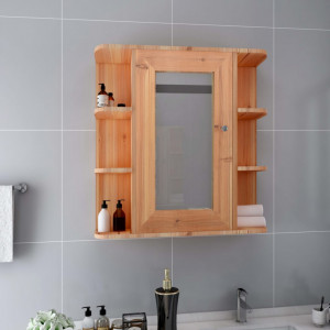 Dulap de baie cu oglinda, stejar, 66 x 17 x 63 cm, MDF - V323603V - Img 1