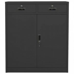 Dulap de birou, antracit, 90x40x102 cm, oțel - V336412V