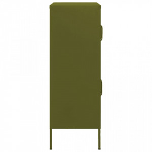 Dulap de depozitare, verde măsliniu, 80x35x101,5 cm, oțel - V336135V - Img 4