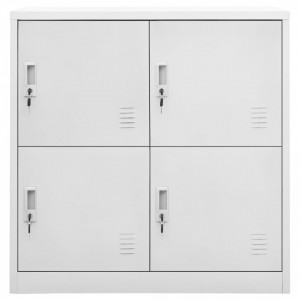 Dulap de vestiar, gri deschis, 90x45x92,5 cm, oțel - V336432V