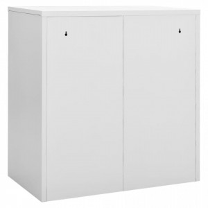 Dulap de vestiar, gri deschis, 90x45x92,5 cm, oțel - V336432V - Img 4