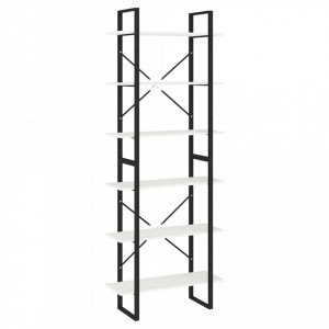 Dulap înalt, alb, 80x30x210 cm, lemn masiv de pin - V806543V