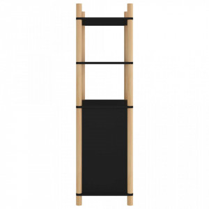 Dulap înalt, negru, 60x40x141 cm, lemn prelucrat - V345694V - Img 4
