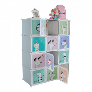 Dulap modular pentru copii, gri - TP288673 - Img 11