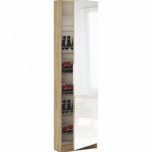 Dulap, pantofar cu oglindă, sonoma, 50x20x180 cm - TP42401 - Img 5