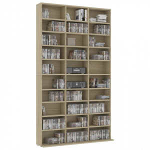 Dulap pentru CD-uri stejar sonoma 102x16x177,5 cm lemn compozit - V801781V - Img 3