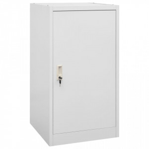 Dulap pentru șa, gri deschis, 53x53x105 cm, oțel - V339604V - Img 2