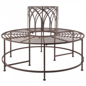 Esschert Design Banca de copac, metal - V428868V - Img 2