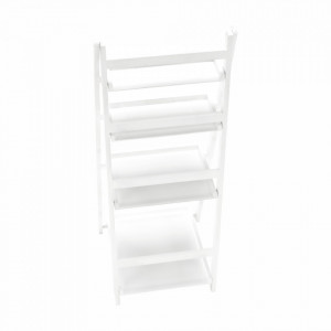 Etajeră multifuncţională, albă, lemn masiv - TP273595 - Img 4