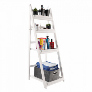 Etajeră multifuncţională, albă, lemn masiv - TP273595 - Img 16