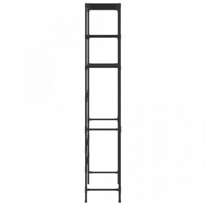Etajera peste masina de spalat cu 3 niveluri negru 69x28x169 cm - V288330V - Img 4