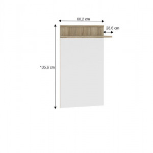 Extensie pentru comodă cu oglindă, sonoma, 60x105 cm - TP200313 - Img 3
