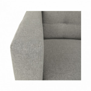 Fotoliu complet tapiţat, material textil gri, 88x90x95 cm - TP209302 - Img 5