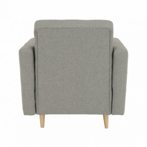 Fotoliu complet tapiţat, material textil gri, 88x90x95 cm - TP209302 - Img 13