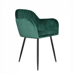 Fotoliu de design, catifea Velvet smarald - TP256890 - Img 1