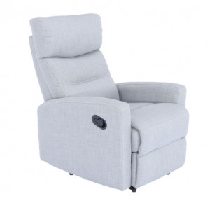 Fotoliu pentru relaxare, material textil gri deschis - TP127851 - Img 15