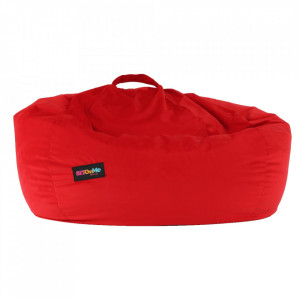 Fotoliu tip sac, material textil roşu, 75x100 cm - TP258196 - Img 6